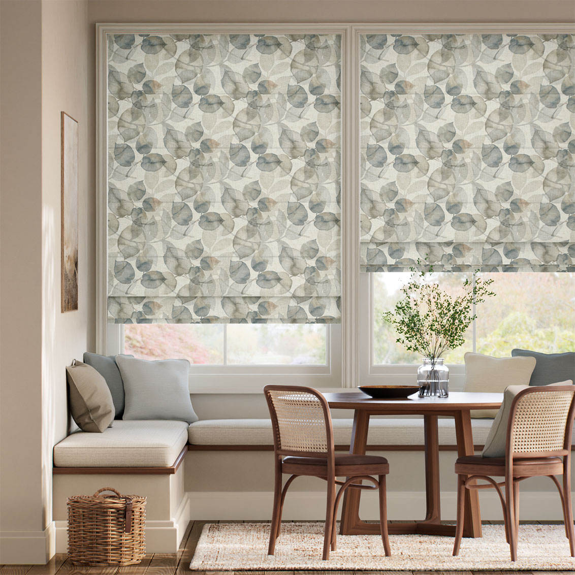 Blakely Linen Vintage Stone Roman Blind