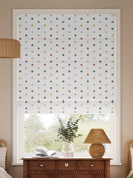 Blanca Spot Terracotta Roman Blind thumbnail image