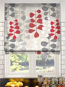 Blooming Meadow Linen Ruby Roman Blind thumbnail image