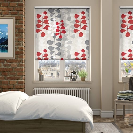 Twist2Go Blooming Meadow Ruby Roller Blind