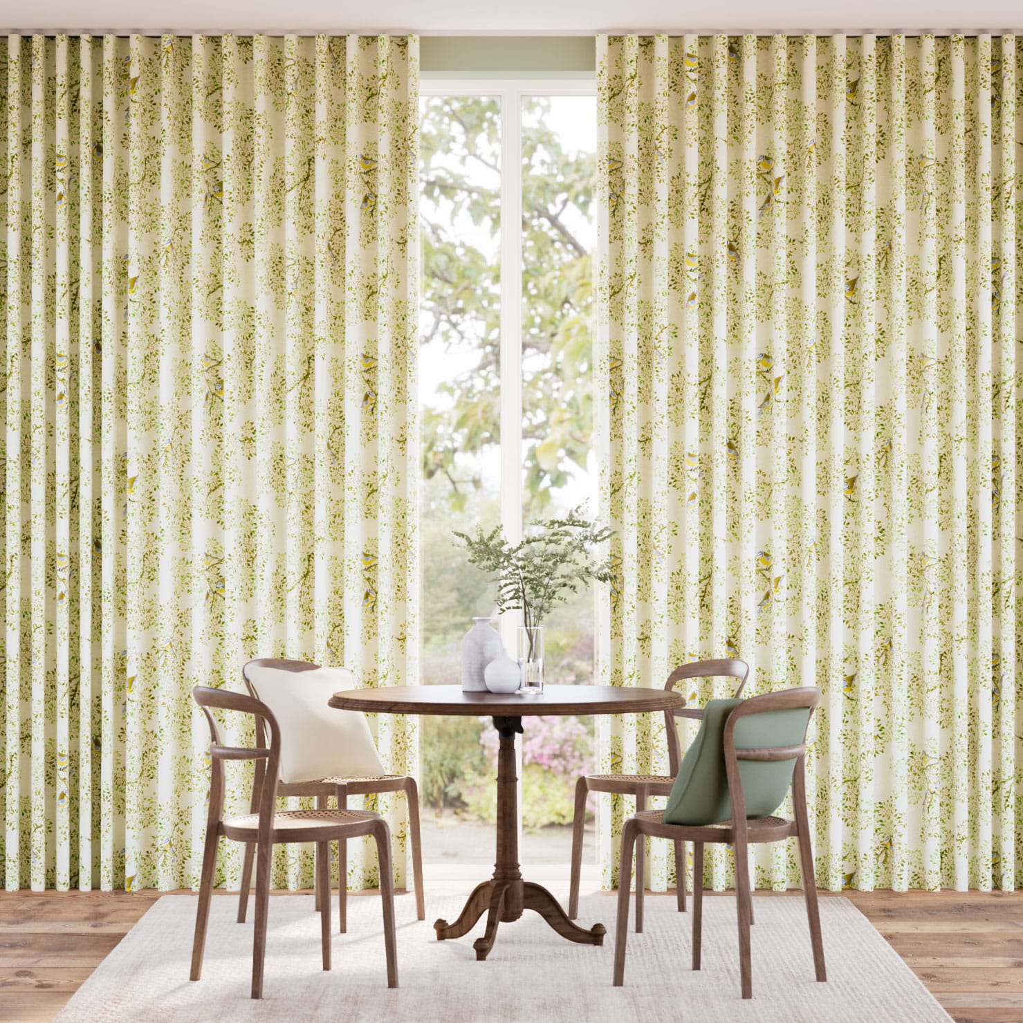 Blossom and Bluetit Multi Curtains thumbnail image