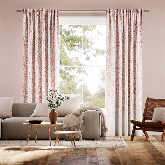 Blossom Coral Curtains