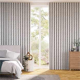 Blythe Stripe Silver Curtains thumbnail image