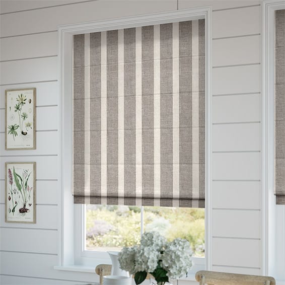 Bodega Linen Stripe Roman Blind