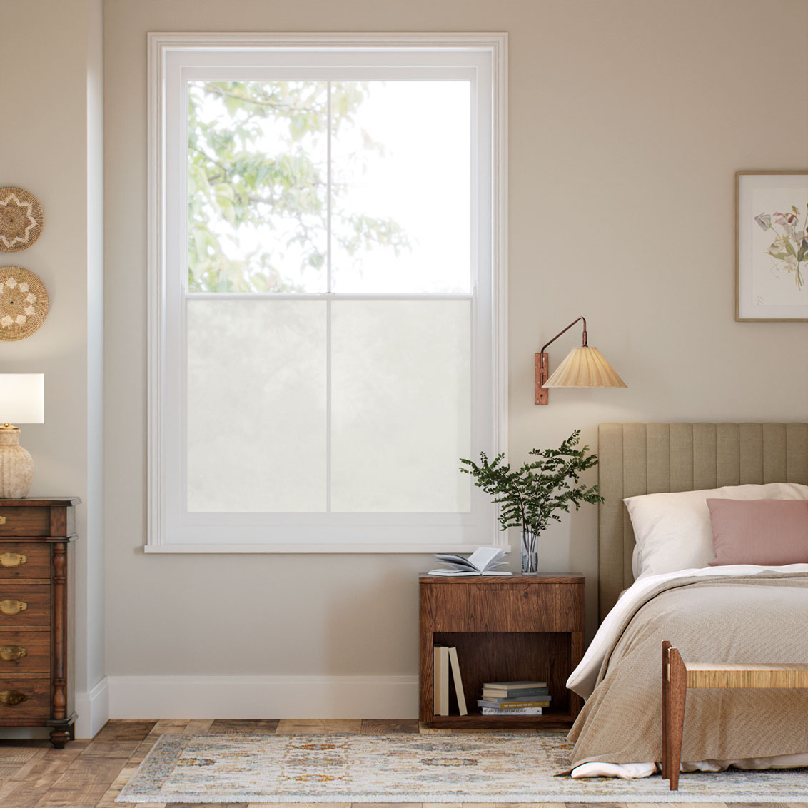 Bone Opaque  Textile Window Film