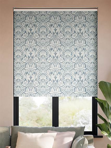 Bordeaux Jacquard Slate Blue Roller Blind thumbnail image