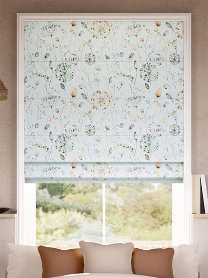 Boronia Coral Cloud Sky Roman Blind thumbnail image