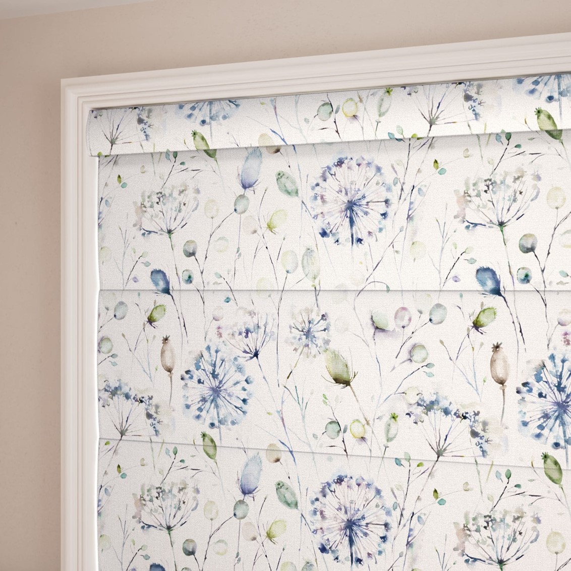 Boronia Crocus Cream Roman Blind