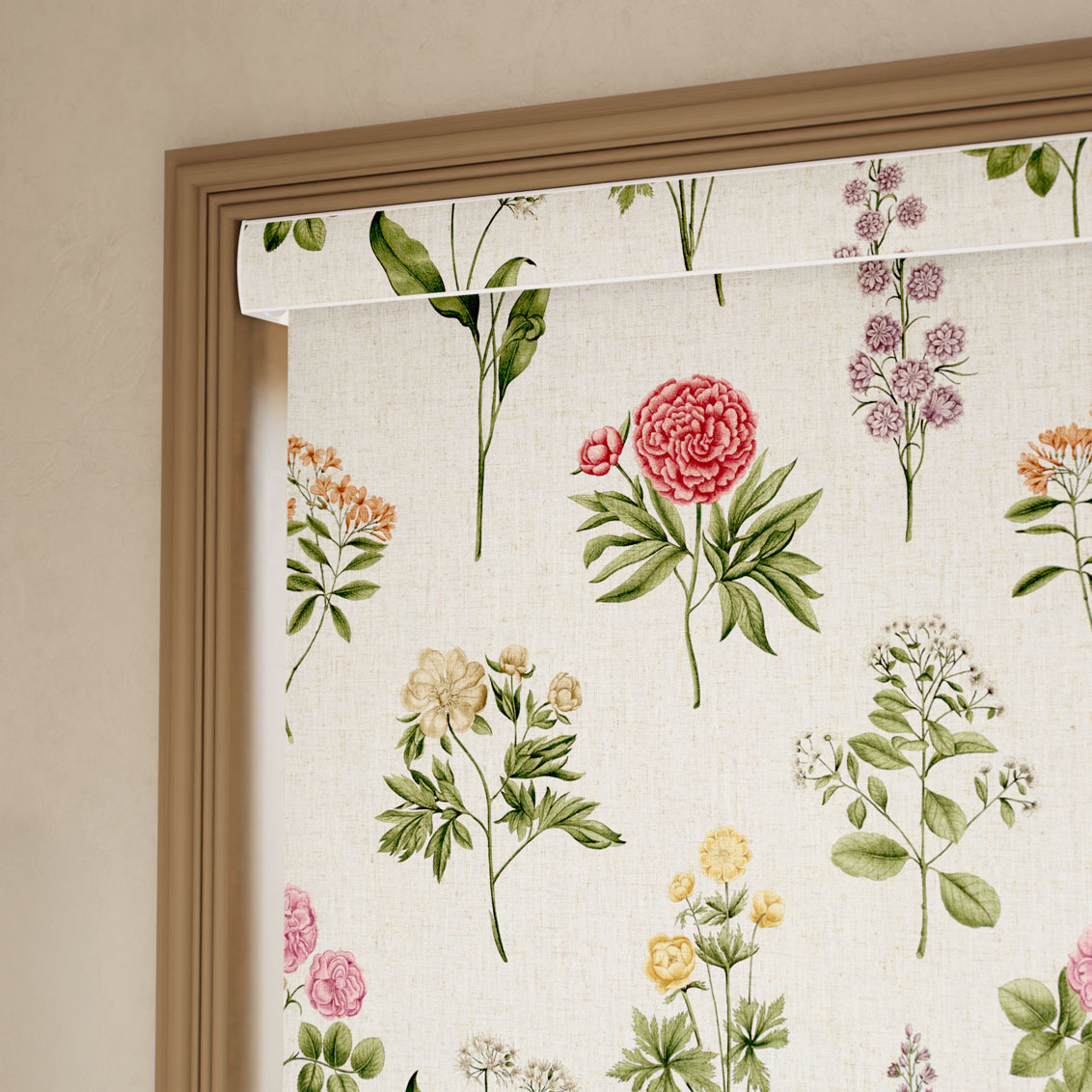 Botanical Etchings Fuchsia Roller Blind