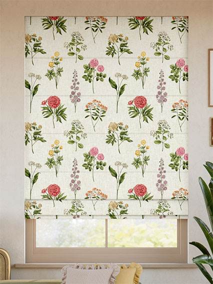 Botanical Etchings Fuchsia Roman Blind thumbnail image
