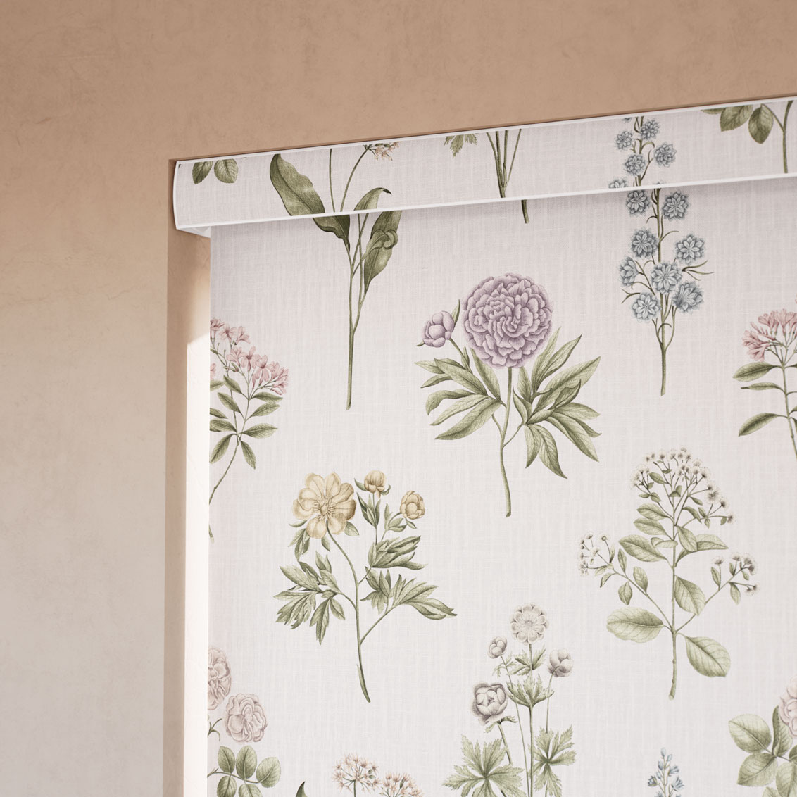 Botanical Etchings Heather Roller Blind