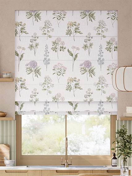 Botanical Etchings Heather Roman Blind thumbnail image