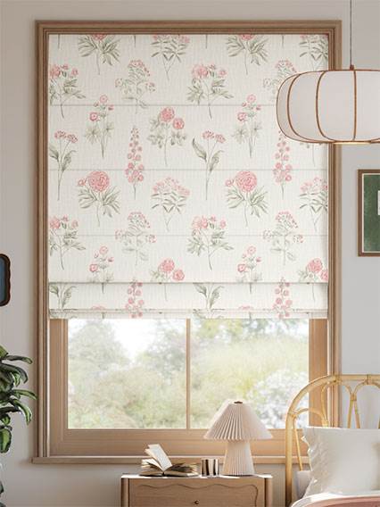 Botanical Etchings Rosewater Roman Blind thumbnail image