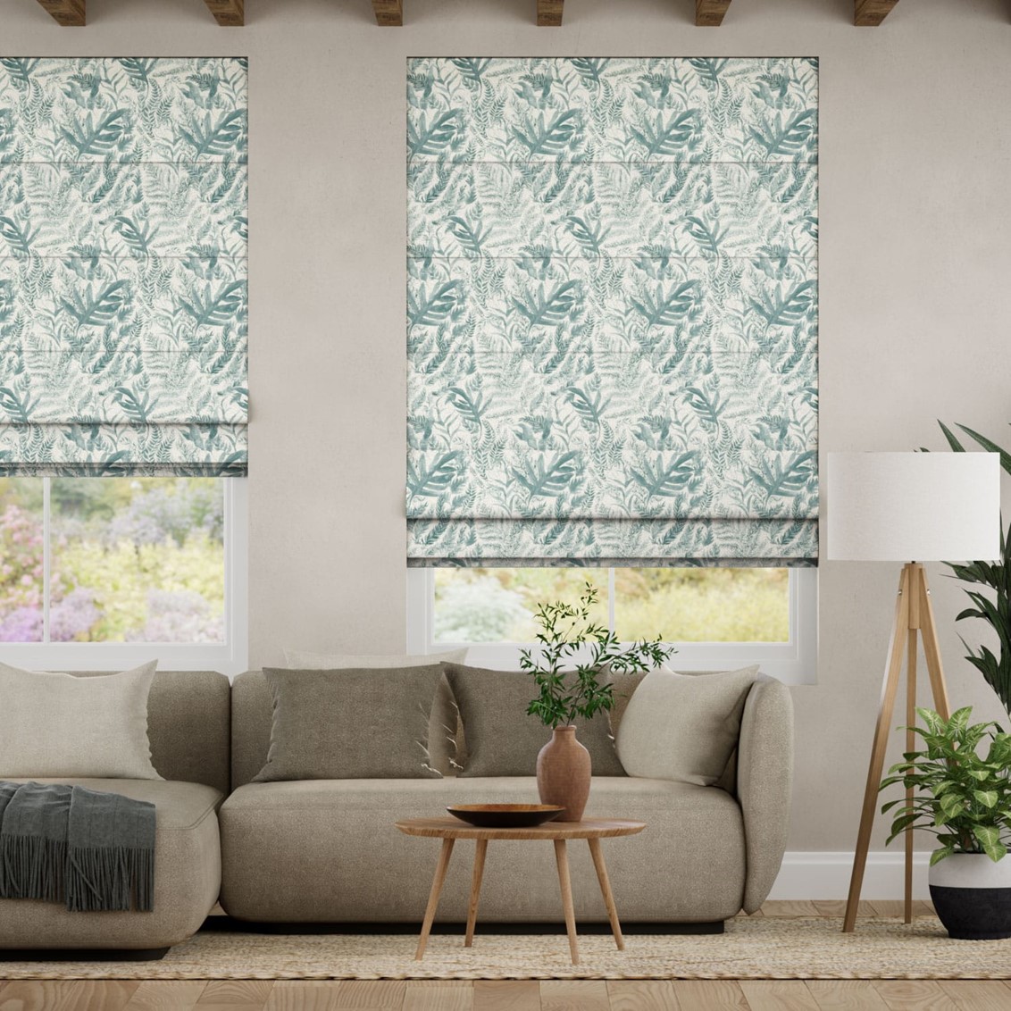 Bracken Mist Roman Blind