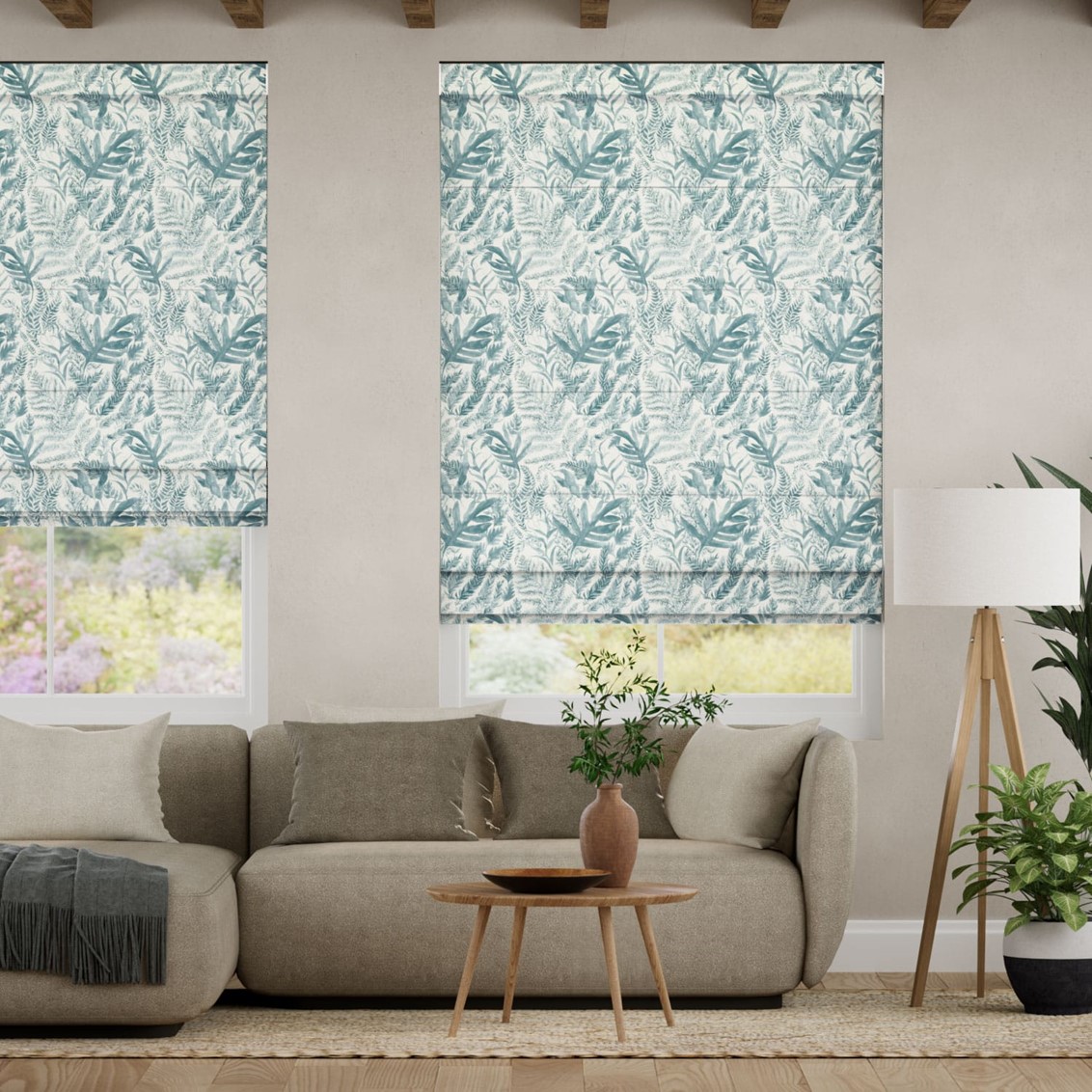 Bracken Mist Roman Blind