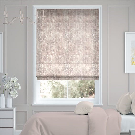 Breedon Weave Blush Roman Blind