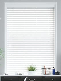 Bright White Wooden Blind thumbnail image