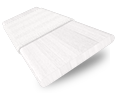 Brilliant White & Fresh White - 50mm Slat Wooden Blind swatch image