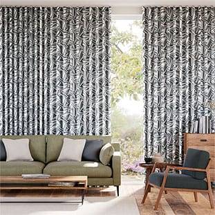 Brushstroke Geometric Slate Curtains thumbnail image