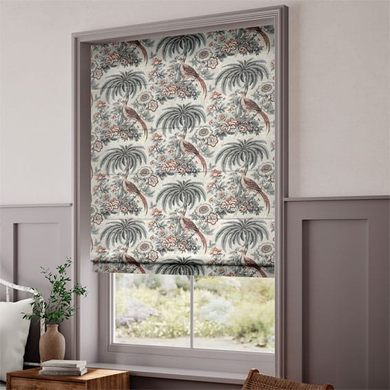 Burdett Slate Roman Blind