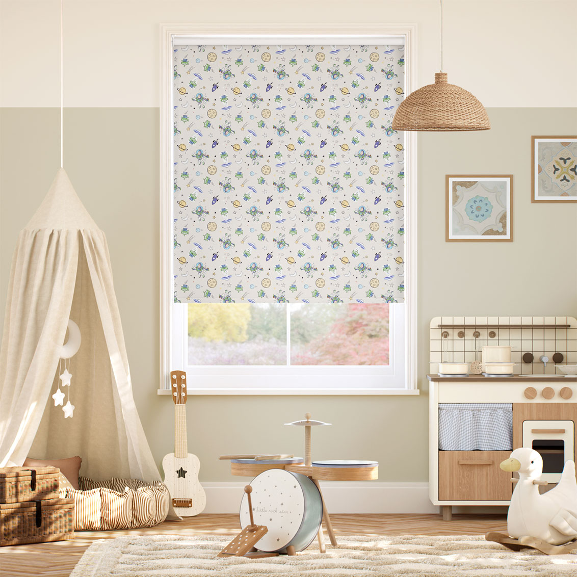 Buzz Lightyear Blackout Cosmic Mist Roller Blind