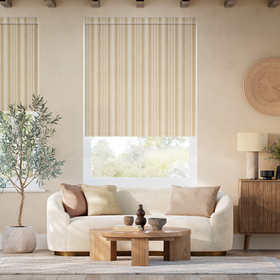 Cadence Stripe Barley Roller Blind