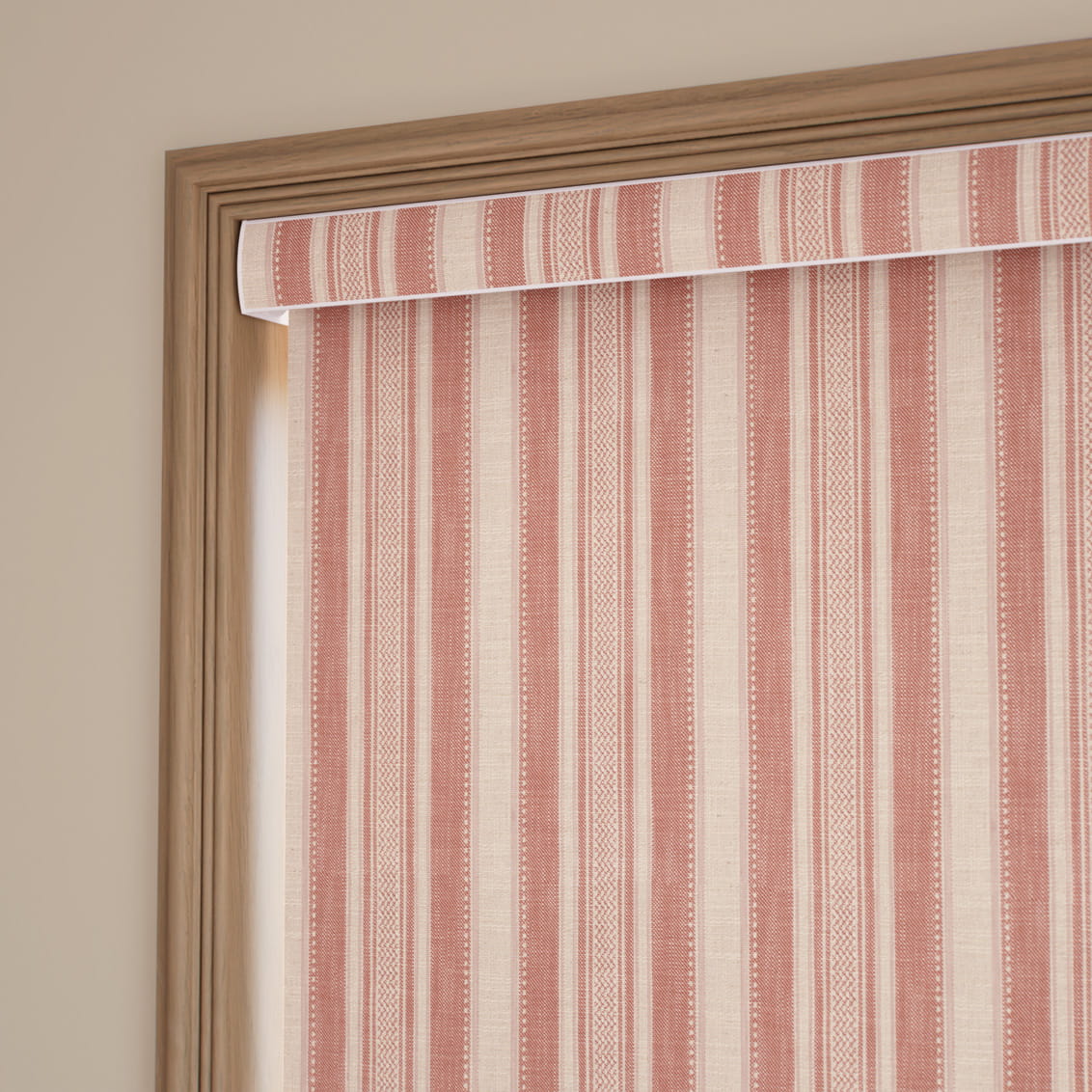 Cadence Stripe Fuji Red Roller Blind