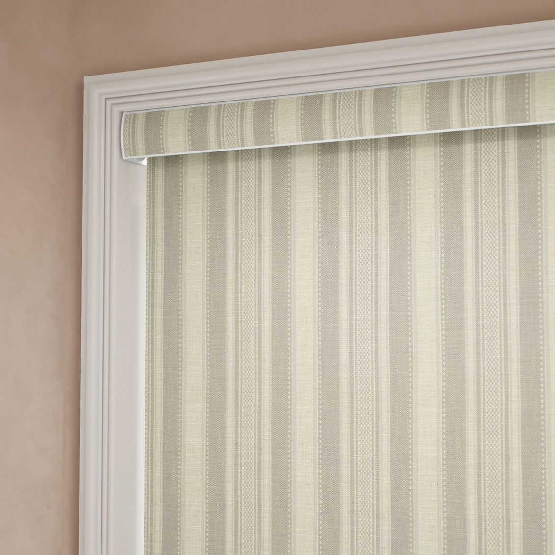 Cadence Stripe Grey Sky Roller Blind