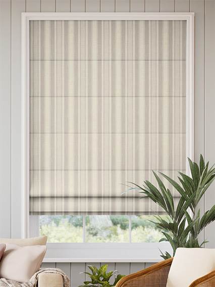 Cadence Stripe Grey Sky Roman Blind thumbnail image