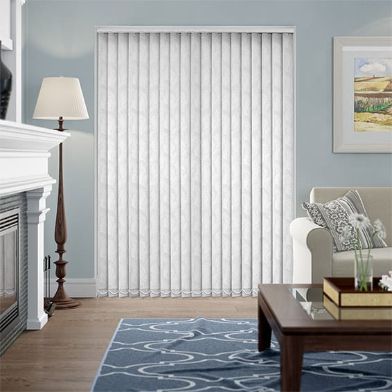 Calaf White Vertical Blind