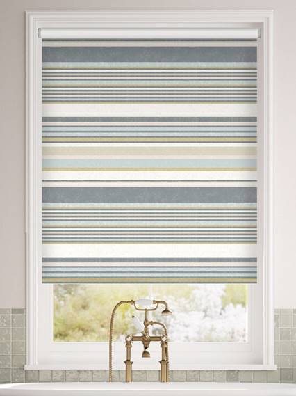 Twist2Go Calcutta Stripe Blue Mist Roller Blind thumbnail image