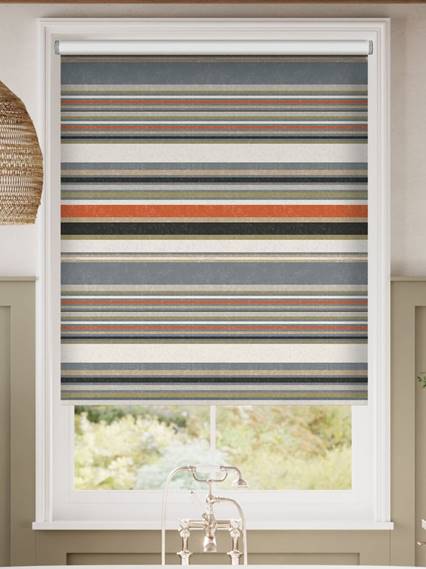 Twist2Go Calcutta Stripe Olive Roller Blind thumbnail image