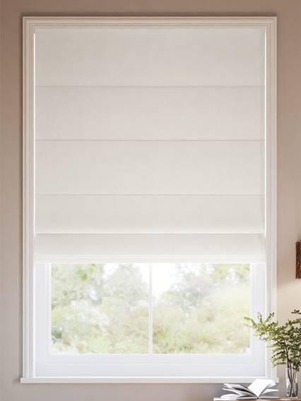 Cambridge Velvet Blackout Coconut Roman Blind thumbnail image