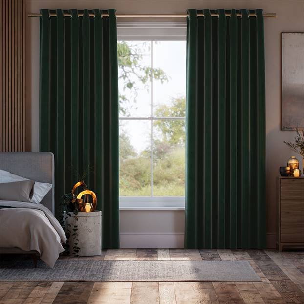 Cambridge Velvet Blackout Emerald Curtains thumbnail image