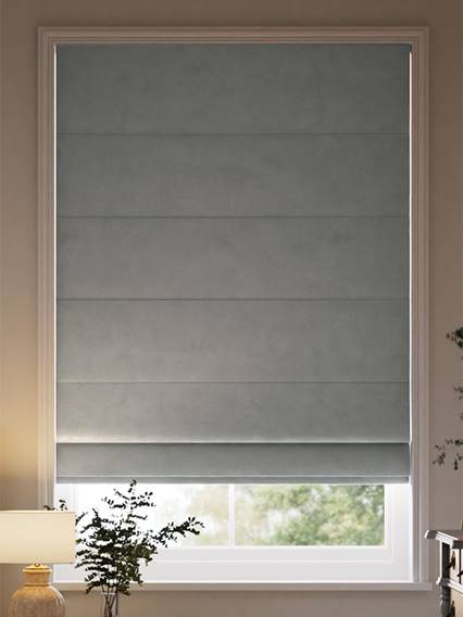 Cambridge Velvet Blackout Gainsboro Grey Roman Blind thumbnail image