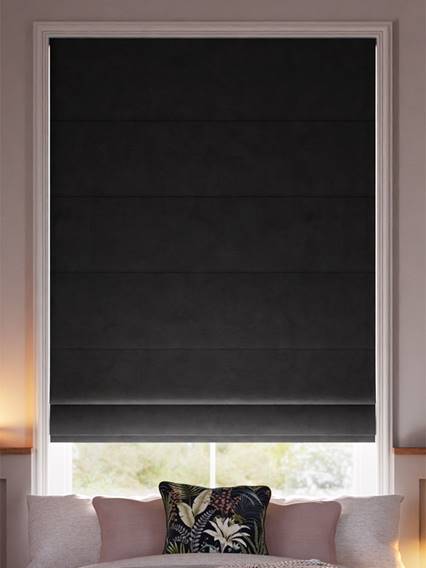 Cambridge Velvet Blackout Pewter Roman Blind thumbnail image