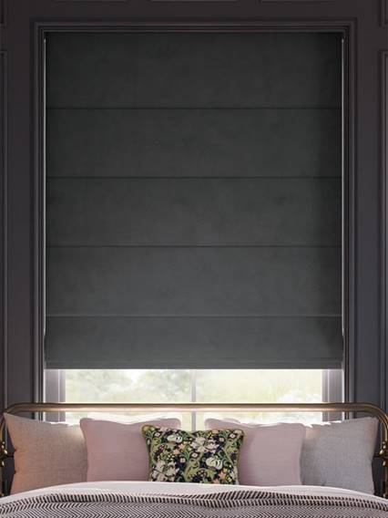 Cambridge Velvet Blackout Silhouette Grey Roman Blind thumbnail image