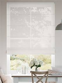 Camille Voile Striped White Roman Blind thumbnail image