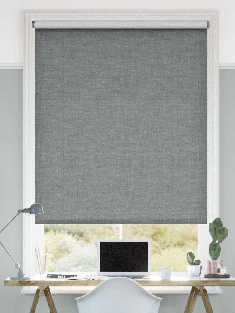 Electric Canali Blackout Steeple Grey Roller Blind thumbnail image