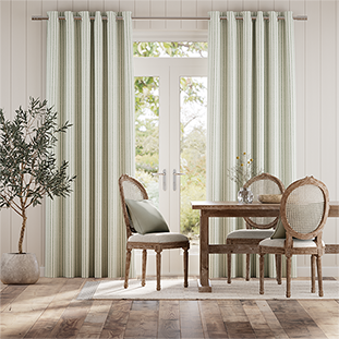 Candy Stripe Bottle Green Curtains thumbnail image