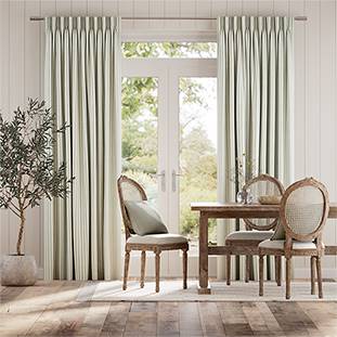 Candy Stripe Bottle Green Curtains thumbnail image