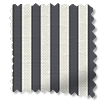 Candy Stripes Charcoal Roman Blind swatch image