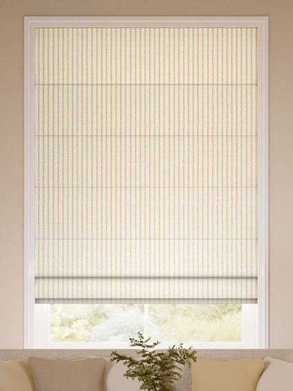 Candy Stripe Dijon Roman Blind thumbnail image