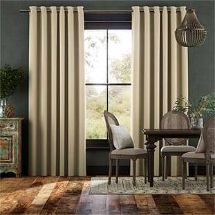 Canterbury Velvet Cream Curtains thumbnail image