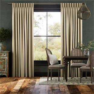 Canterbury Velvet Cream Curtains thumbnail image