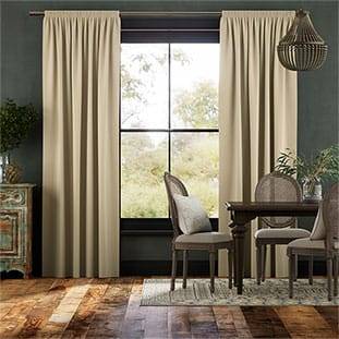 Canterbury Velvet Cream Curtains thumbnail image