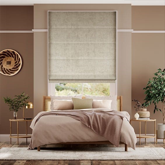 Canterbury Velvet Cream Roman Blind