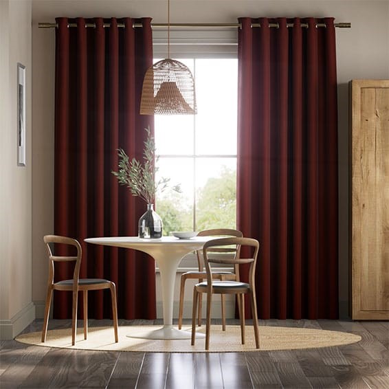 Canterbury Velvet Merlot Curtains