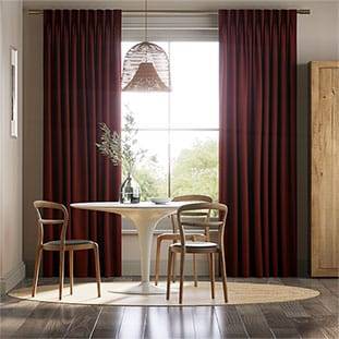 Canterbury Velvet Merlot Curtains thumbnail image