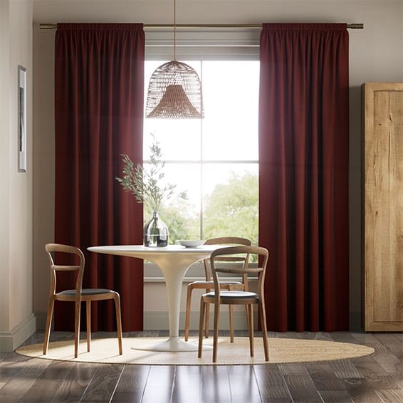 Canterbury Velvet Merlot Curtains